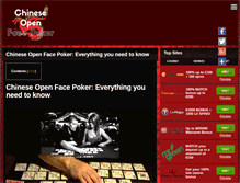 Tablet Screenshot of chineseopenfacepoker.com